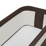 Patut co-sleeper, Lionelo, Pari, Multifunctional, Cu leganare, Reglabil in 6 pozitii pe inaltime, Saltea cu densitate T25, Geanta transport, 84x48x70-80 cm, Maro - 12