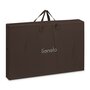 Patut co-sleeper, Lionelo, Pari, Multifunctional, Cu leganare, Reglabil in 6 pozitii pe inaltime, Saltea cu densitate T25, Geanta transport, 84x48x70-80 cm, Maro - 17