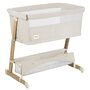Patut co-sleeper, Lionelo, Thomi Plus, 5 in 1, Multifunctional, Sustine pana la 9 kg ca patut, 15 kg tarc de joaca, 100 kg canapea, Inaltime reglabila in 7 pozitii, De la nastere pana la 4 ani, Cu 2 saltele din spuma T25, 94x70x77-93,5 cm, Bej - 7