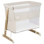Patut co-sleeper, Lionelo, Thomi Plus, 5 in 1, Multifunctional, Sustine pana la 9 kg ca patut, 15 kg tarc de joaca, 100 kg canapea, Inaltime reglabila in 7 pozitii, De la nastere pana la 4 ani, Cu 2 saltele din spuma T25, 94x70x77-93,5 cm, Bej - 26