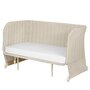 Patut co-sleeper, Lionelo, Thomi Plus, 5 in 1, Multifunctional, Sustine pana la 9 kg ca patut, 15 kg tarc de joaca, 100 kg canapea, Inaltime reglabila in 7 pozitii, De la nastere pana la 4 ani, Cu 2 saltele din spuma T25, 94x70x77-93,5 cm, Bej - 34
