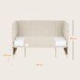 Patut co-sleeper, Lionelo, Thomi Plus, 5 in 1, Multifunctional, Sustine pana la 9 kg ca patut, 15 kg tarc de joaca, 100 kg canapea, Inaltime reglabila in 7 pozitii, De la nastere pana la 4 ani, Cu 2 saltele din spuma T25, 94x70x77-93,5 cm, Bej - 46