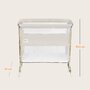 Patut co-sleeper, Lionelo, Thomi Plus, 5 in 1, Multifunctional, Sustine pana la 9 kg ca patut, 15 kg tarc de joaca, 100 kg canapea, Inaltime reglabila in 7 pozitii, De la nastere pana la 4 ani, Cu 2 saltele din spuma T25, 94x70x77-93,5 cm, Bej - 47