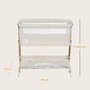Patut co-sleeper, Lionelo, Thomi Plus, 5 in 1, Multifunctional, Sustine pana la 9 kg ca patut, 15 kg tarc de joaca, 100 kg canapea, Inaltime reglabila in 7 pozitii, De la nastere pana la 4 ani, Cu 2 saltele din spuma T25, 94x70x77-93,5 cm, Bej - 48