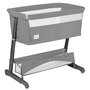 Patut co-sleeper, Lionelo, Thomi Plus, 5 in 1, Multifunctional, Sustine pana la 9 kg ca patut, 15 kg tarc de joaca, 100 kg canapea, Inaltime reglabila in 7 pozitii, De la nastere pana la 4 ani, Cu 2 saltele din spuma T25, 94x70x77-93,5 cm, Gri - 7