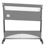 Patut co-sleeper, Lionelo, Thomi Plus, 5 in 1, Multifunctional, Sustine pana la 9 kg ca patut, 15 kg tarc de joaca, 100 kg canapea, Inaltime reglabila in 7 pozitii, De la nastere pana la 4 ani, Cu 2 saltele din spuma T25, 94x70x77-93,5 cm, Gri - 11