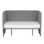Patut co-sleeper, Lionelo, Thomi Plus, 5 in 1, Multifunctional, Sustine pana la 9 kg ca patut, 15 kg tarc de joaca, 100 kg canapea, Inaltime reglabila in 7 pozitii, De la nastere pana la 4 ani, Cu 2 saltele din spuma T25, 94x70x77-93,5 cm, Gri - 30