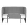 Patut co-sleeper, Lionelo, Thomi Plus, 5 in 1, Multifunctional, Sustine pana la 9 kg ca patut, 15 kg tarc de joaca, 100 kg canapea, Inaltime reglabila in 7 pozitii, De la nastere pana la 4 ani, Cu 2 saltele din spuma T25, 94x70x77-93,5 cm, Gri - 31