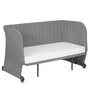 Patut co-sleeper, Lionelo, Thomi Plus, 5 in 1, Multifunctional, Sustine pana la 9 kg ca patut, 15 kg tarc de joaca, 100 kg canapea, Inaltime reglabila in 7 pozitii, De la nastere pana la 4 ani, Cu 2 saltele din spuma T25, 94x70x77-93,5 cm, Gri - 32