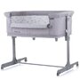 Chipolino - Patut co-sleeper Mommy'n Me Clouds Tarc, 88x50 cm, Gri - 4