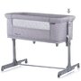 Chipolino - Patut co-sleeper Mommy'n Me Clouds Tarc, 88x50 cm, Gri - 6