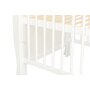 Patut din lemn bebe, 120x60 cm, Cu sina speciala pentru dentitie, Multifunctional,  EN716-1, EN716-2, Alb, Qmini, Julia, Resigilat - 7