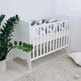Patut din lemn bebe, 120x60 cm, Transformabil pentru bebe si junior, Din lemn de pin si mdf, Cu sina speciala pentru dentitie, Stabil si rezistent, White, FreeON, Lory - 12