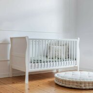 Woodies Safe Dreams - Patut transformabil Pentru bebe si junior, 140x70 cm, Alb