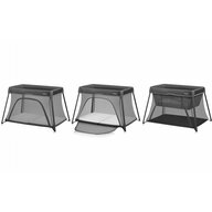 Patut multifunctional, Lionelo, Alice, 3 in 1, 2 trepte de inaltime pentru saltea, Pliabil, Material rezistent Oxford 300D, Cu iesire laterala, Geanta de transport, Pana 15 kg, 0 luni+, 104×70×74 cm, Gri