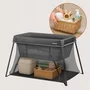 Patut multifunctional, Lionelo, Alice, 3 in 1, 2 trepte de inaltime pentru saltea, Pliabil, Material rezistent Oxford 300D, Cu iesire laterala, Geanta de transport, Pana 15 kg, 0 luni+, 104×70×74 cm, Gri - 9