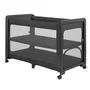 Patut multifunctional, Lionelo, Patty, 5 in 1, 0- 36 luni, Co-sleeper, Tarc de joaca, Patut de calatorie, Laterala rabatabila, 2 trepte reglare saltea, Roti, Husa transport inclusa, Gri - 1