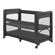 Patut multifunctional, Lionelo, Patty, 5 in 1, 0- 36 luni, Co-sleeper, Tarc de joaca, Patut de calatorie, Laterala rabatabila, 2 trepte reglare saltea, Roti, Husa transport inclusa, Gri