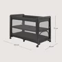 Patut multifunctional, Lionelo, Patty, 5 in 1, 0- 36 luni, Co-sleeper, Tarc de joaca, Patut de calatorie, Laterala rabatabila, 2 trepte reglare saltea, Roti, Husa transport inclusa, Gri - 17