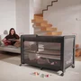 Patut multifunctional, Lionelo, Patty, 5 in 1, 0- 36 luni, Co-sleeper, Tarc de joaca, Patut de calatorie, Laterala rabatabila, 2 trepte reglare saltea, Roti, Husa transport inclusa, Gri - 24