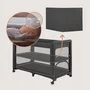 Patut multifunctional, Lionelo, Patty, 5 in 1, 0- 36 luni, Co-sleeper, Tarc de joaca, Patut de calatorie, Laterala rabatabila, 2 trepte reglare saltea, Roti, Husa transport inclusa, Gri - 25