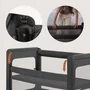 Patut multifunctional, Lionelo, Patty, 5 in 1, 0- 36 luni, Co-sleeper, Tarc de joaca, Patut de calatorie, Laterala rabatabila, 2 trepte reglare saltea, Roti, Husa transport inclusa, Gri - 26
