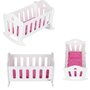 Patut pentru papusi, Free2Play, Cu pernuta confortabila, 46x33x33 cm, 36 luni+, White - 2