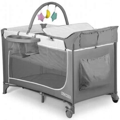 patut pliabil 125 x 65 x 78 cm ricokids rk-241 - gri
