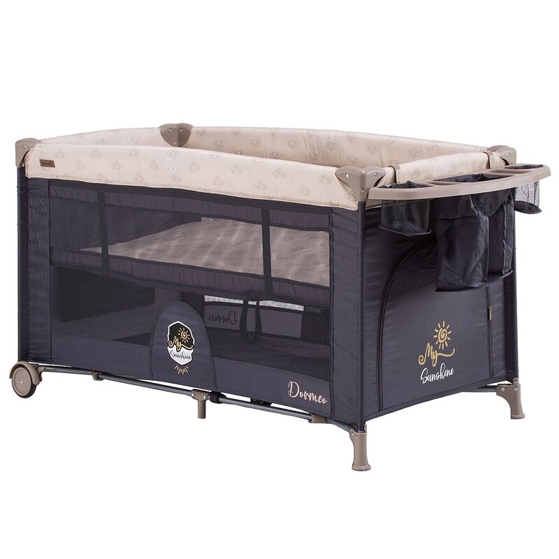 Chipolino - patut pliant cu doua nivele dorme vanilla, 120x60 cm