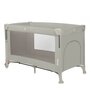 Patut pliant multifunctional, Lionelo, Ellen, Cu laterala culisanta, Nivel suplimentar, Intrare laterala cu fermoar, 2 roti, Saltea pliabila si geanta de transport incluse, 0- 36 luni, Pana la 15 kg, 120x60 cm, Conform cu  EN 716, Bej - 6