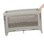 Patut pliant multifunctional, Lionelo, Ellen, Cu laterala culisanta, Nivel suplimentar, Intrare laterala cu fermoar, 2 roti, Saltea pliabila si geanta de transport incluse, 0- 36 luni, Pana la 15 kg, 120x60 cm, Conform cu  EN 716, Bej - 9