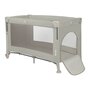Patut pliant multifunctional, Lionelo, Ellen, Cu laterala culisanta, Nivel suplimentar, Intrare laterala cu fermoar, 2 roti, Saltea pliabila si geanta de transport incluse, 0- 36 luni, Pana la 15 kg, 120x60 cm, Conform cu  EN 716, Bej - 4