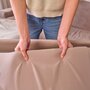 Patut pliant multifunctional, Lionelo, Ellen, Cu laterala culisanta, Nivel suplimentar, Intrare laterala cu fermoar, 2 roti, Saltea pliabila si geanta de transport incluse, 0- 36 luni, Pana la 15 kg, 120x60 cm, Conform cu  EN 716, Bej - 23