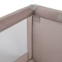 Patut pliant, Baby Mix, Cu doua nivele, Cu intrare laterala cu fermoar, 2 roti, 120 x 60 cm, Conform cu standardul european de securitate EN 716+AC:2019-07, Beige - 3