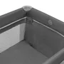 Patut pliant, Baby Mix, Cu doua nivele, Cu laterala culisanta, 120x60 cm, Ideal pt calatorii si uz cotidian, Cu intrare laterala cu fermoar, Roti, Conform cu standardul EN 716: 2017-07, Grey - 2