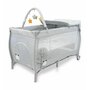 Patut pliant cu doua nivele, Asalvo, Mix Plus, Pana la 15 kg, Cu arcada, Geanta transport, Masuta de infasat, Bara cu jucarii, Cu intrare laterala, Cu fermoar, 120x60 cm, 0 luni+, Gri, Resigilat - 2