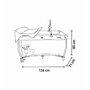 Patut pliant cu doua nivele, Asalvo, Mix Plus, Pana la 15 kg, Cu arcada, Geanta transport, Masuta de infasat, Bara cu jucarii, Cu intrare laterala, Cu fermoar, 120x60 cm, 0 luni+, Gri, Resigilat - 7