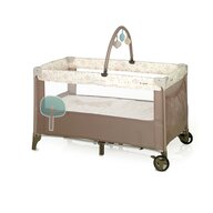 Patut pliant, Jane, Duo Level,  Cu roti, Cu arcada cu jucarii, Geanta de transport, Cu doua nivele,  Conform standardelor europene EN 716-1:2017+AC:2019EN 16890:2017 + A1:2021, Iris