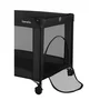 Patut pliant, Lionelo, Amelie, Cu intrare laterala, 100.5×70.5 cm, Include salteluta, roti, geanta pentru transport, Constructie usoara- 7 kg, Cadru stabil din otel, Negru - 12