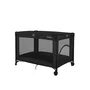 Patut pliant, Lionelo, Amelie, Cu intrare laterala, 100.5×70.5 cm, Include salteluta, roti, geanta pentru transport, Constructie usoara- 7 kg, Cadru stabil din otel, Negru - 6