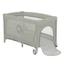 Patut pliant, Lionelo, Flower, Cu doua nivele, Cu arcada, Geanta transport, Masuta de infasat, Bara cu jucarii, Fereastra laterala, 120x60 cm, Conform cu standardele europeane de securitate EN 716 si EN12221, Cappuccino - 6