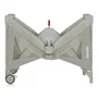 Patut pliant, Lionelo, Flower, Cu doua nivele, Cu arcada, Geanta transport, Masuta de infasat, Bara cu jucarii, Fereastra laterala, 120x60 cm, Conform cu standardele europeane de securitate EN 716 si EN12221, Cappuccino - 15