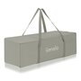 Patut pliant, Lionelo, Flower, Cu doua nivele, Cu arcada, Geanta transport, Masuta de infasat, Bara cu jucarii, Fereastra laterala, 120x60 cm, Conform cu standardele europeane de securitate EN 716 si EN12221, Cappuccino - 20