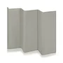 Patut pliant, Lionelo, Flower, Cu doua nivele, Cu arcada, Geanta transport, Masuta de infasat, Bara cu jucarii, Fereastra laterala, 120x60 cm, Conform cu standardele europeane de securitate EN 716 si EN12221, Cappuccino - 19