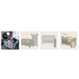 Patut pliant, Lionelo, Flower, Cu doua nivele, Cu arcada, Geanta transport, Masuta de infasat, Bara cu jucarii, Fereastra laterala, 120x60 cm, Conform cu standardele europeane de securitate EN 716 si EN12221, Cappuccino - 15