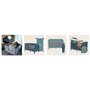 Patut pliant, Lionelo, Flower, Cu doua nivele, Cu arcada, Geanta transport, Masuta de infasat, Bara cu jucarii, Fereastra laterala, 120x60 cm, Conform cu standardele europeane de securitate EN 716 si EN12221, Verde - 15
