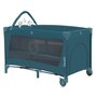 Patut pliant, Lionelo, Flower, Cu doua nivele, Cu arcada, Geanta transport, Masuta de infasat, Bara cu jucarii, Fereastra laterala, 120x60 cm, Conform cu standardele europeane de securitate EN 716 si EN12221, Verde - 4
