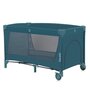 Patut pliant, Lionelo, Flower, Cu doua nivele, Cu arcada, Geanta transport, Masuta de infasat, Bara cu jucarii, Fereastra laterala, 120x60 cm, Conform cu standardele europeane de securitate EN 716 si EN12221, Verde - 6