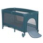 Patut pliant, Lionelo, Flower, Cu doua nivele, Cu arcada, Geanta transport, Masuta de infasat, Bara cu jucarii, Fereastra laterala, 120x60 cm, Conform cu standardele europeane de securitate EN 716 si EN12221, Verde - 5