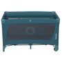 Patut pliant, Lionelo, Flower, Cu doua nivele, Cu arcada, Geanta transport, Masuta de infasat, Bara cu jucarii, Fereastra laterala, 120x60 cm, Conform cu standardele europeane de securitate EN 716 si EN12221, Verde - 7